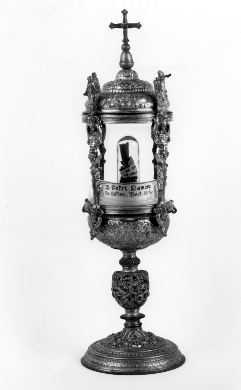 reliquiario - a ostensorio - ambito bolognese (prima metà sec. XVII)