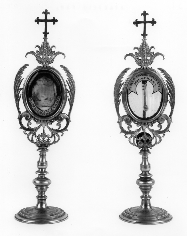 reliquiario - a ostensorio - ambito romano (prima metà sec. XVII)