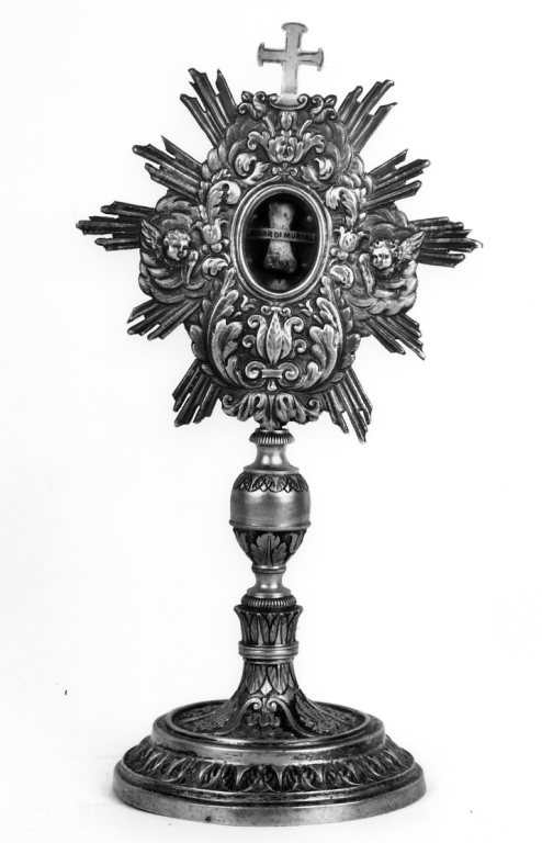 reliquiario - a ostensorio - ambito romano (fine/inizio secc. XVIII/ XIX)