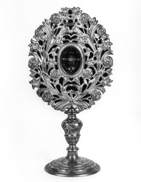 reliquiario - a ostensorio - ambito italiano (prima metà sec. XVIII, sec. XIX)