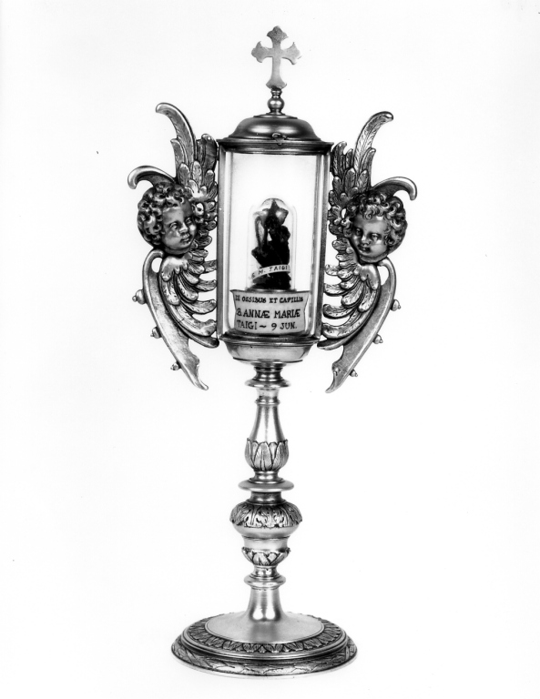 reliquiario - a ostensorio - ambito romano (sec. XVIII)