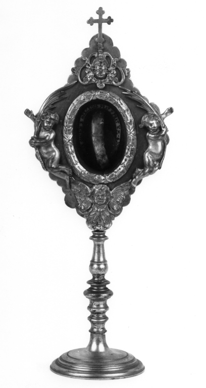 reliquiario - a ostensorio - ambito romano (prima metà sec. XVIII)