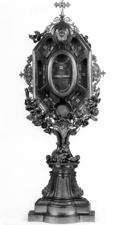 reliquiario - a tabella - ambito Italia settentrionale (metà sec. XIX)