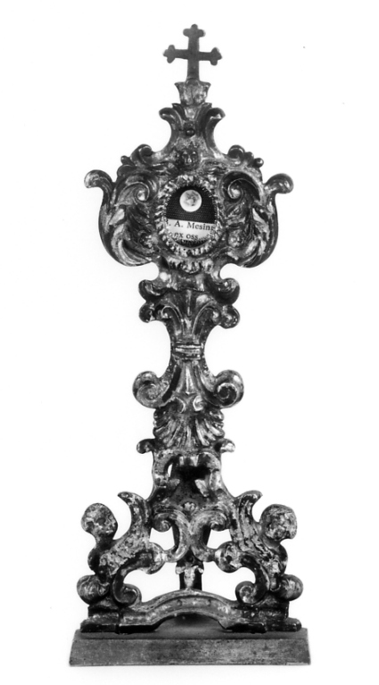 reliquiario - a ostensorio - ambito romano (prima metà sec. XVIII)