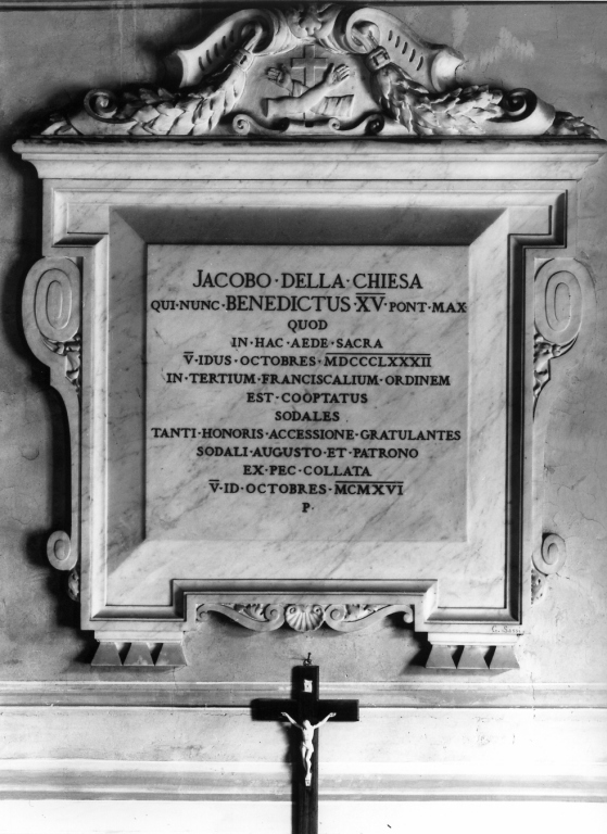 lapide celebrativa - ambito romano (sec. XX)