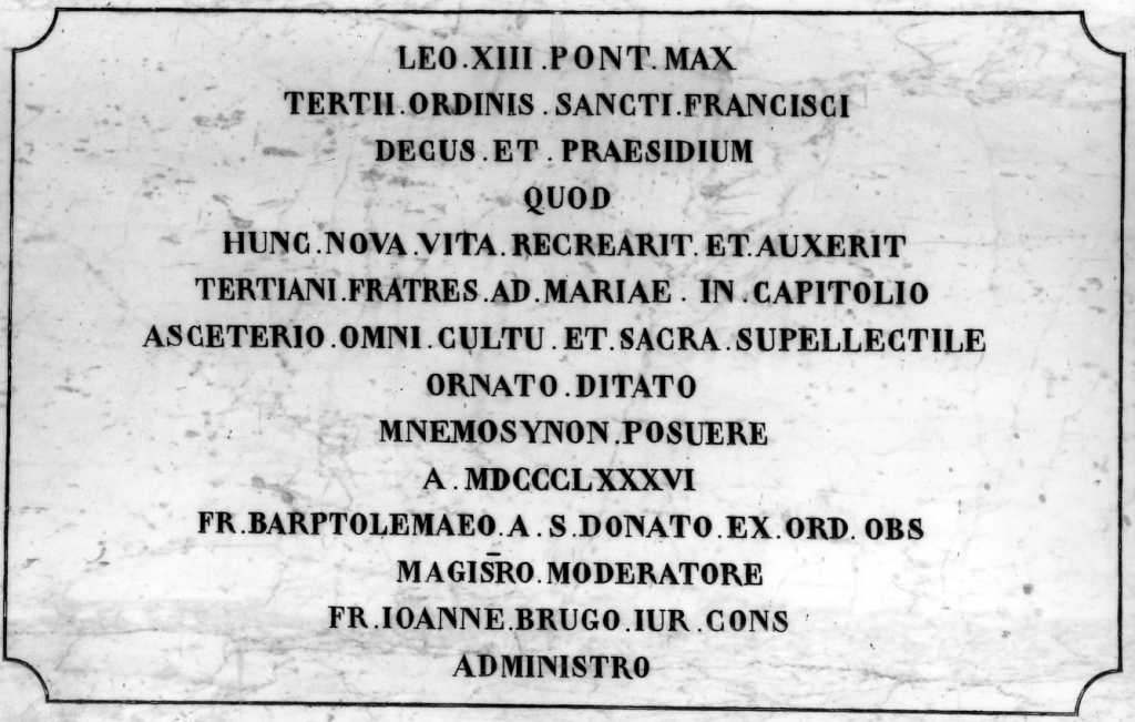 lapide commemorativa - ambito romano (sec. XIX)