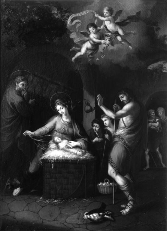 adorazione dei pastori (dipinto) - ambito romano (prima metà sec. XVIII)