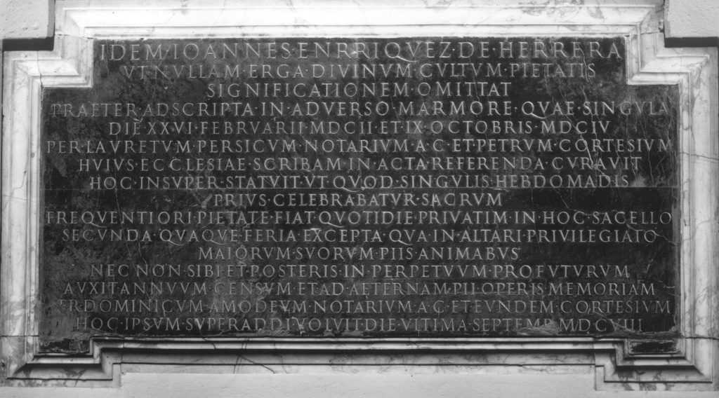 lapide - ambito romano (sec. XVII)