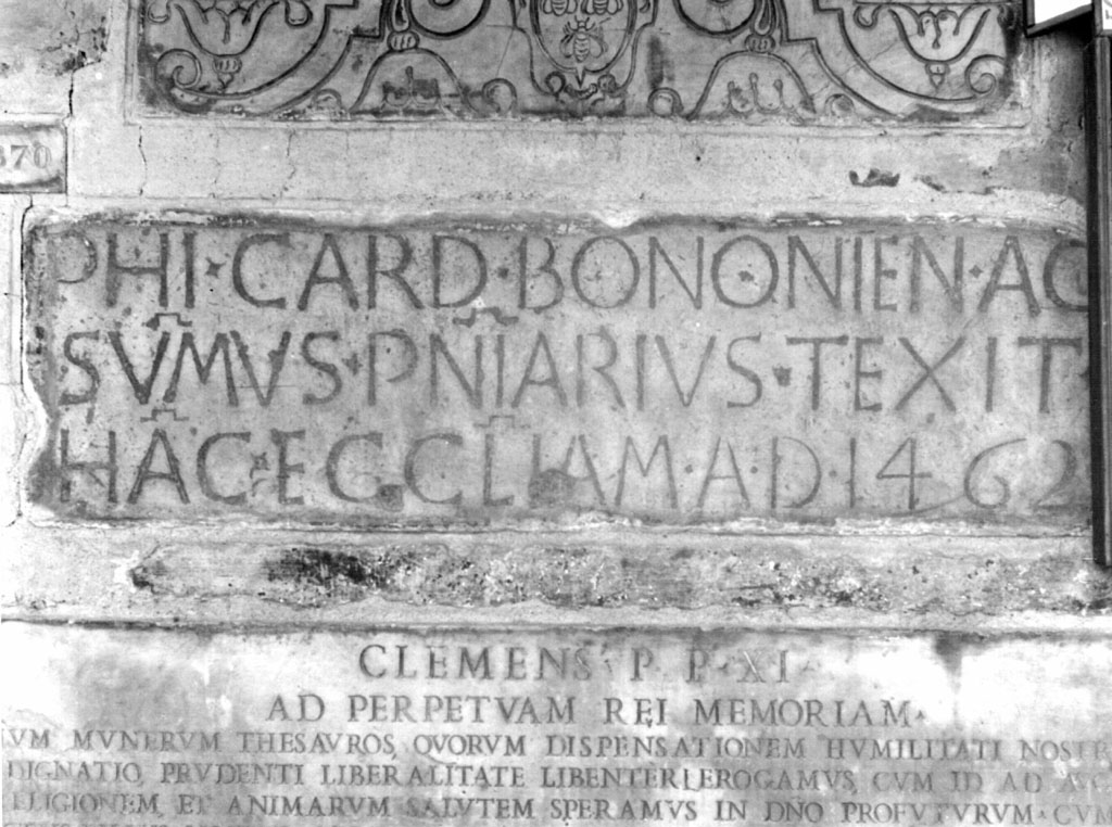 lapide commemorativa - ambito romano (sec. XV)