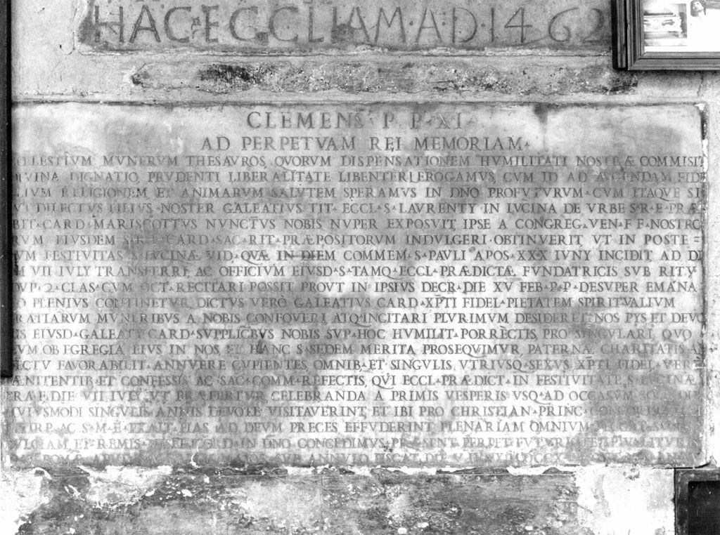 lapide commemorativa - ambito romano (sec. XVIII)