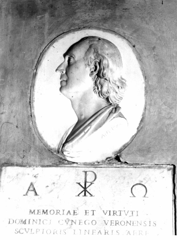 ritratto maschile di profilo (rilievo) - ambito romano (sec. XVIII)