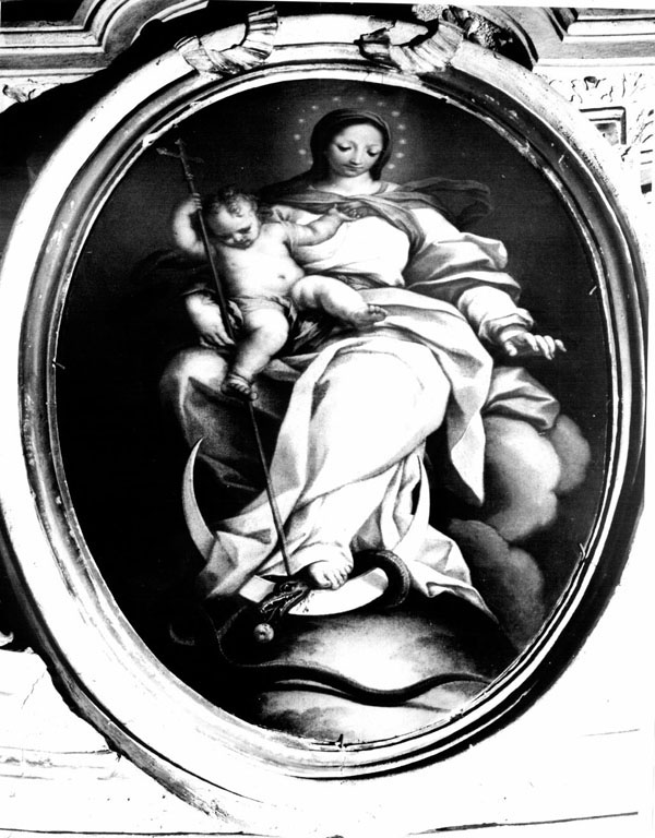 Madonna Immacolata con Bambino (dipinto) di Nasini Giuseppe Nicola (sec. XVIII)