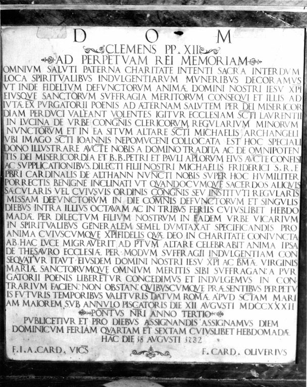 lapide commemorativa - ambito romano (sec. XVIII)