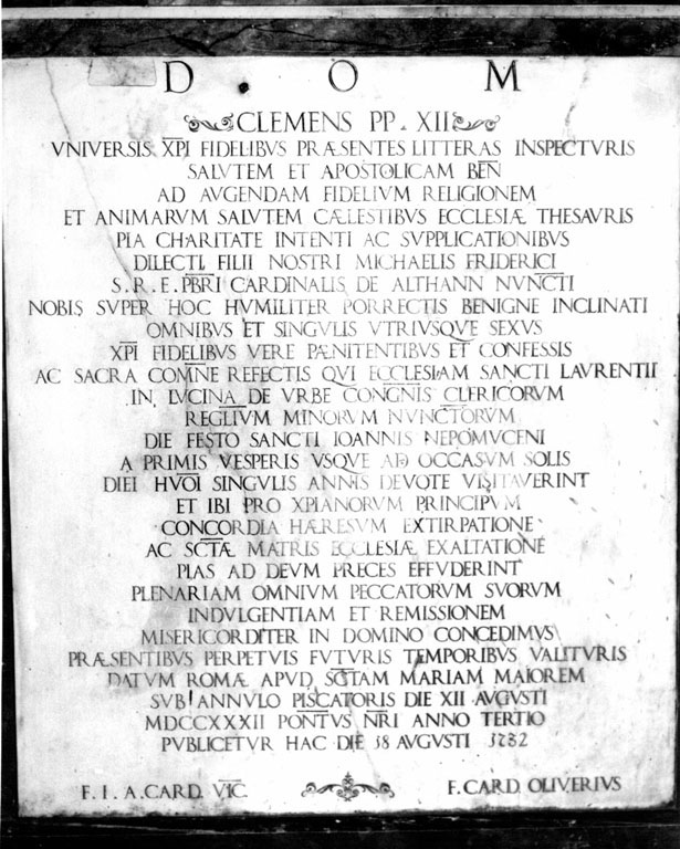 lapide commemorativa - ambito romano (sec. XVIII)