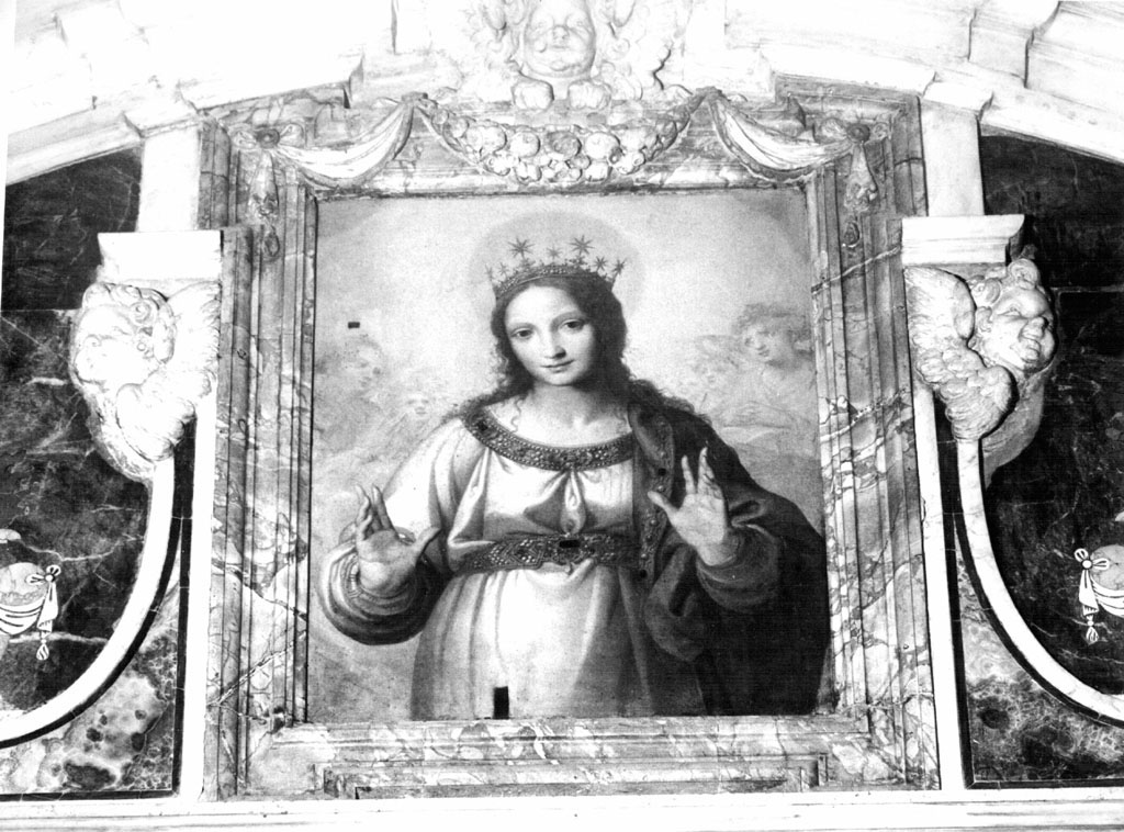 Madonna con personaggi che implorano il suo aiuto (dipinto) di Siciolante Girolamo (sec. XVI)