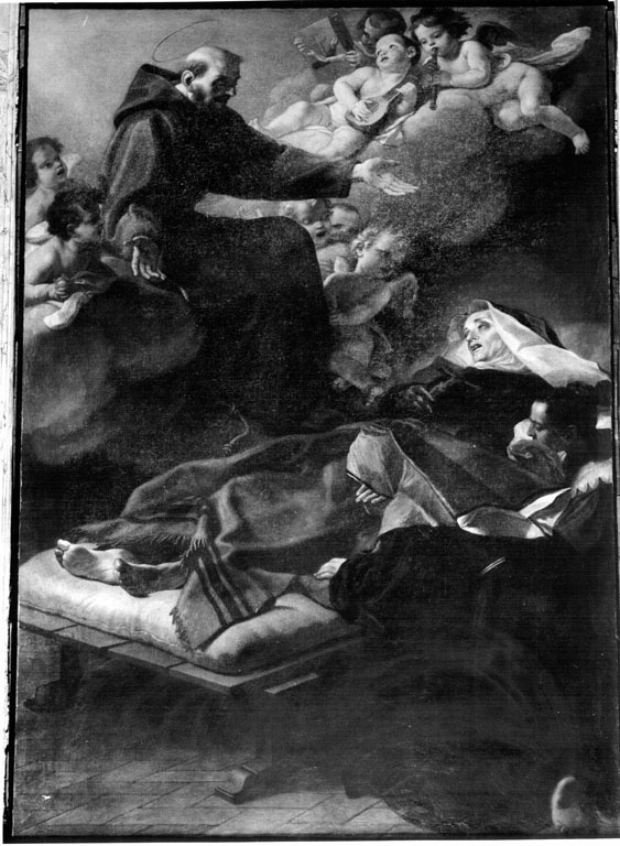 morte di Marescotti Giacinta beata (dipinto) di Benefial Marco (sec. XVIII)