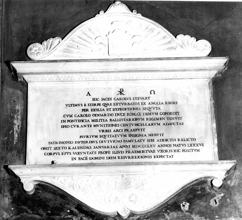 lapide tombale - ambito romano (sec. XIX)