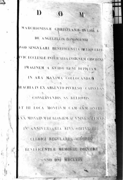 lapide tombale - ambito romano (sec. XVII)