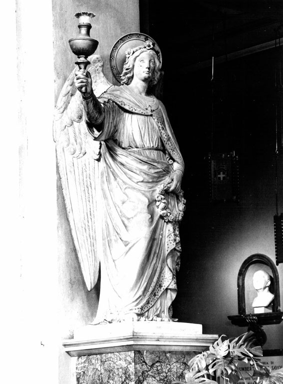 angelo reggitorcia (scultura) di Roversi Luigi (sec. XIX)