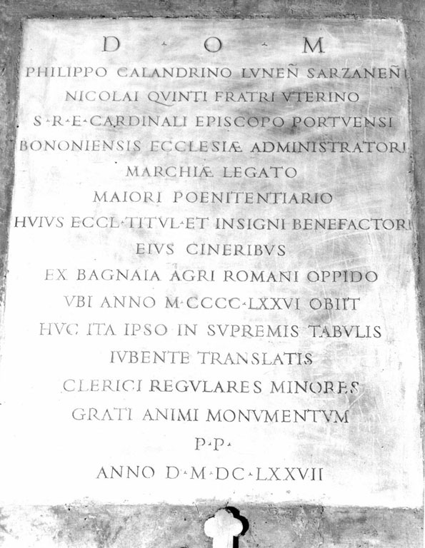 lapide commemorativa - ambito romano (sec. XVII)