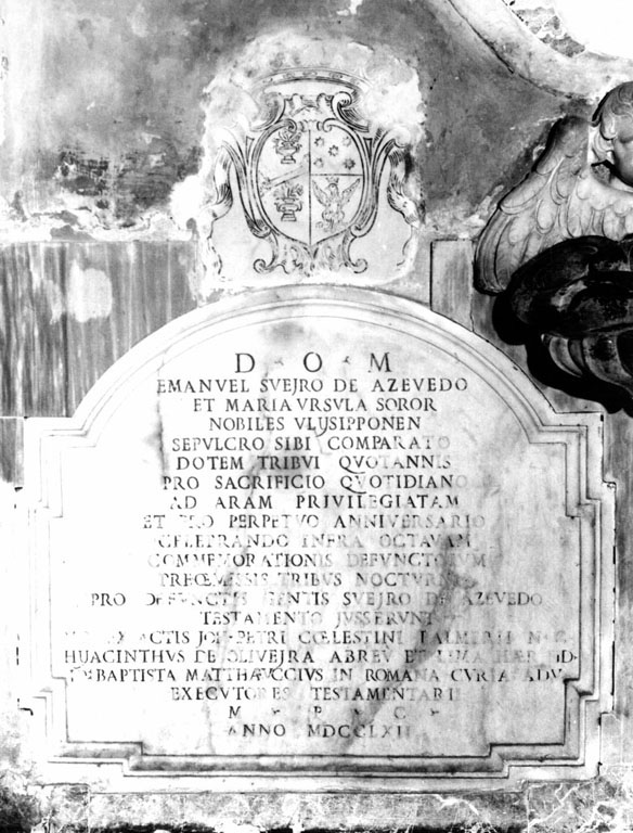 lapide tombale - ambito romano (sec. XVIII)