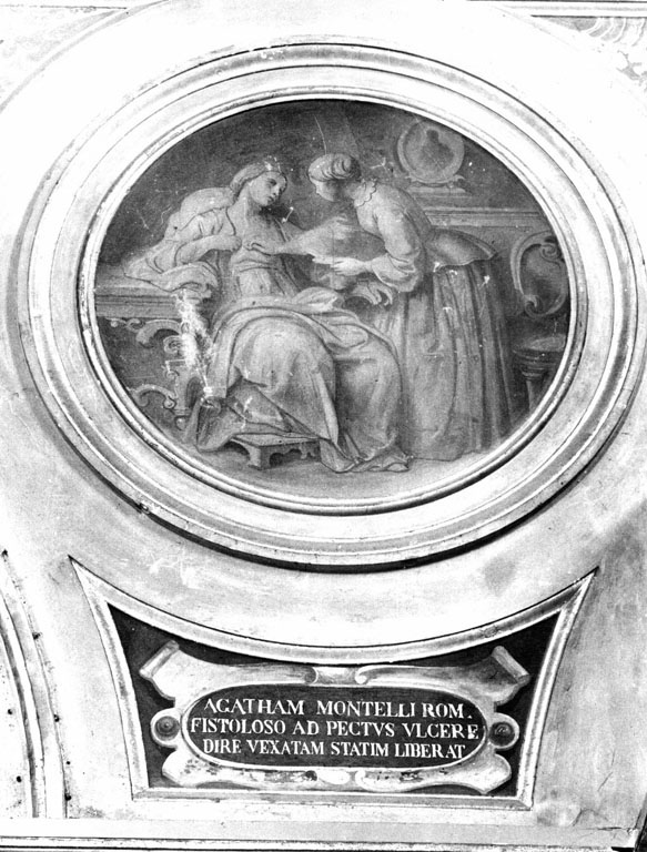 guarigione di Agata Montelli per intercessione di san Francesco Caracciolo (dipinto) di Manno Francesco (sec. XIX)