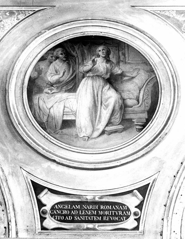 guarigione miracolosa di Angela Nardi per intercessione di san Francesco Caracciolo (dipinto) di Manno Francesco (sec. XIX)