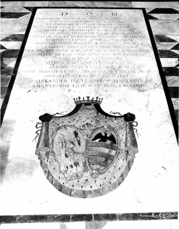 lapide tombale - ambito romano (sec. XVIII)