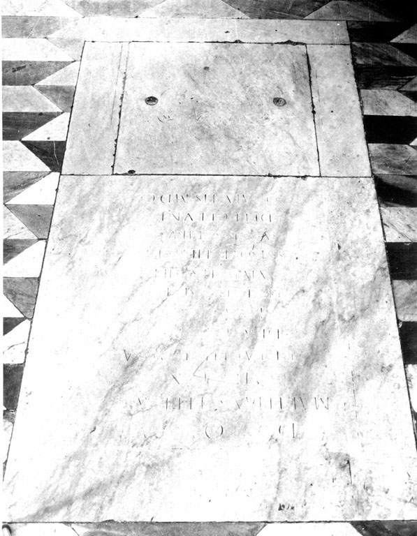 lapide tombale - ambito romano (sec. XVIII)