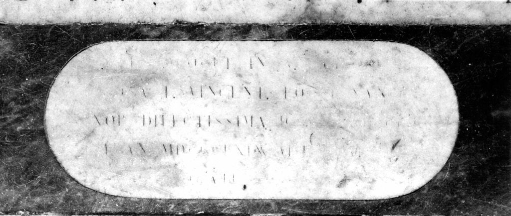 lapide tombale - ambito romano (sec. XIX)