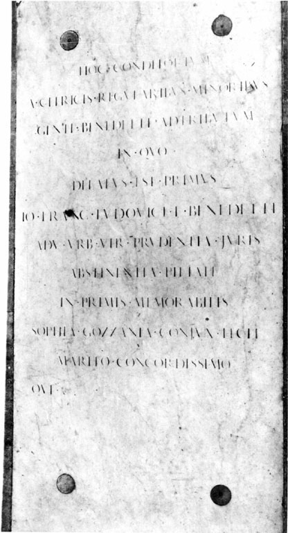 lapide tombale - ambito romano (sec. XIX)