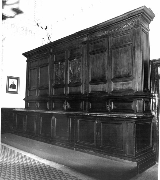 armadio da sacrestia, serie - ambito romano (metà sec. XIX)