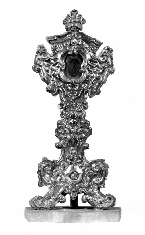 reliquiario - a ostensorio - ambito romano (metà sec. XVIII)