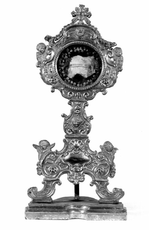 reliquiario - a ostensorio, serie - ambito romano (sec. XVIII)