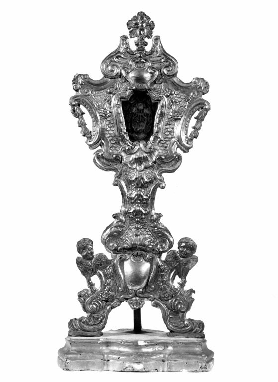 reliquiario - a ostensorio, serie - ambito romano (metà sec. XVIII)