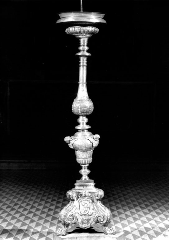 candeliere, serie - ambito romano (inizio sec. XVIII)
