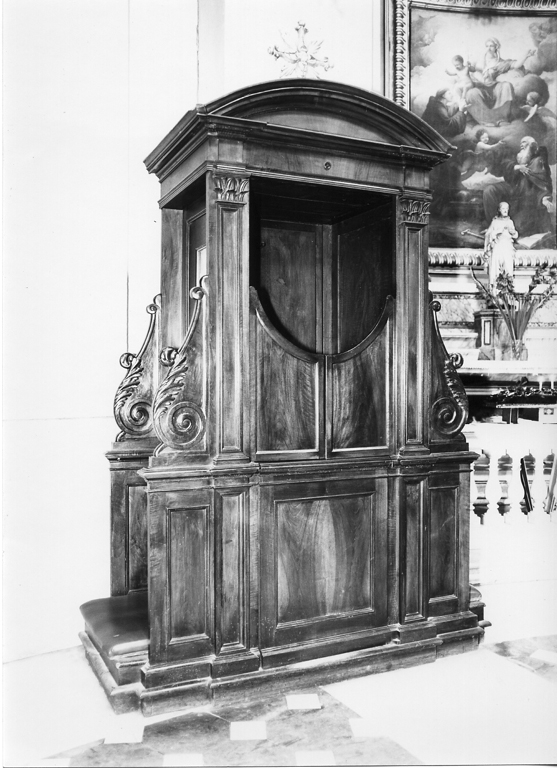 confessionale - ambito romano (seconda metà sec. XIX)