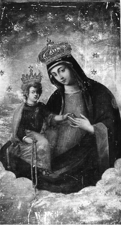 Vergine dei Miracoli, Madonna con Bambino (dipinto, elemento d'insieme) - ambito romano (sec. XVI)