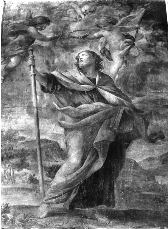San Giacomo apostolo (dipinto, opera isolata) di Romanelli Giovanni Francesco (attribuito) (seconda metà sec. XVII)