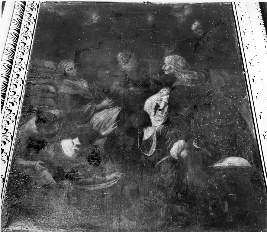 nascita di Maria Vergine (dipinto, opera isolata) - ambito romano (inizio sec. XVIII)