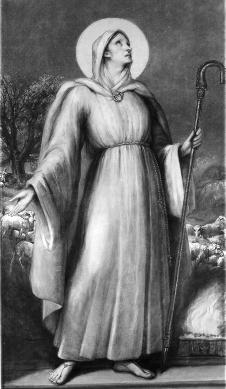 Santa Brigida di Svezia (dipinto, opera isolata) di Rosa L. A (sec. XX)