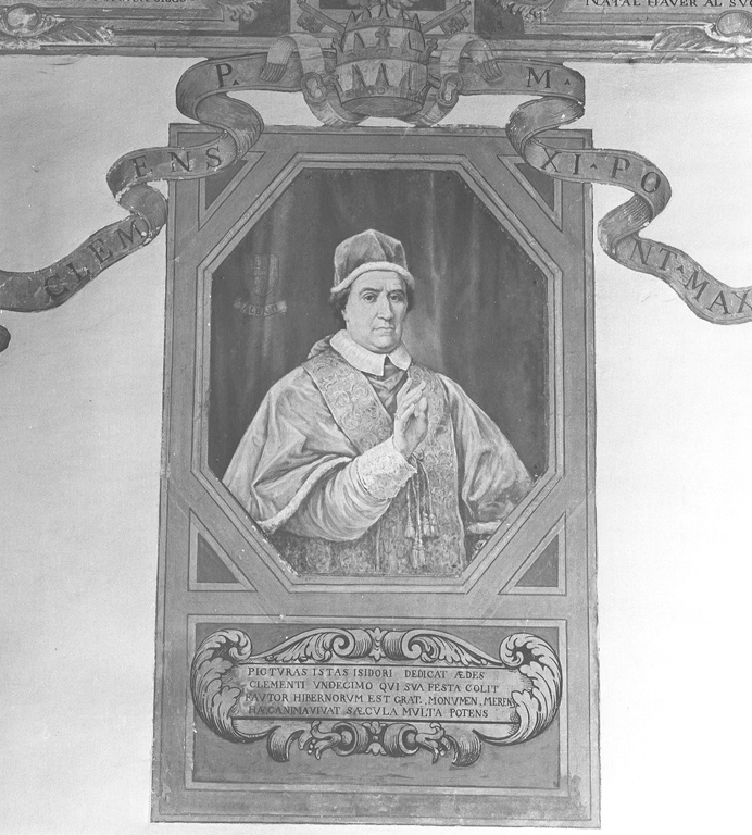 ritratto di papa Clemente XI (dipinto) di Sguary Giovanni Antonio (inizio sec. XVIII)