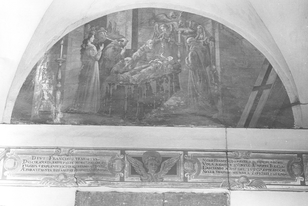 morte di San Francesco d'Assisi (dipinto) di Sguary Giovanni Antonio (inizio sec. XVIII)