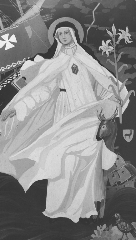 Santa Maria di Cerveillon (dipinto) di Del Chiappa Beppe (sec. XX)