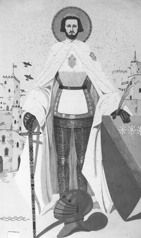 San Guglielmo fiorentino (dipinto) di Del Chiappa Beppe (sec. XX)