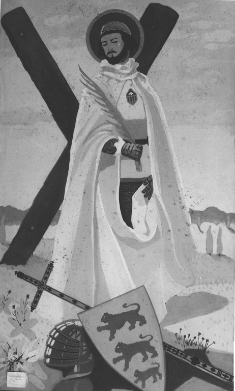 San Serapion (dipinto) di Del Chiappa Beppe (sec. XX)