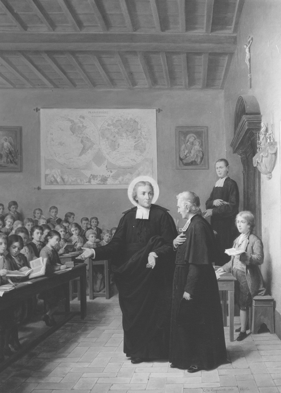 santo insegnante (dipinto) di Gagliardi Giovanni (sec. XX)