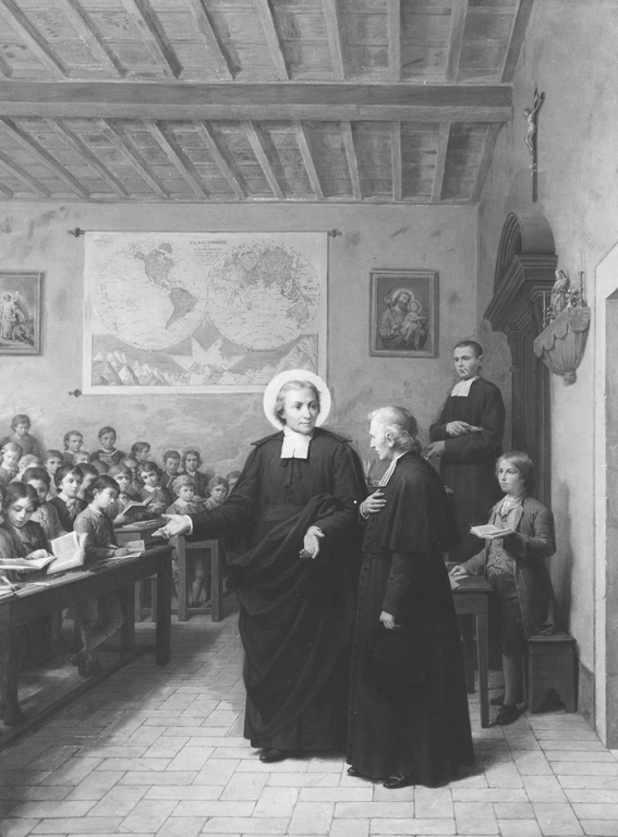 santo insegnante (dipinto) di Gagliardi Giovanni (sec. XX)