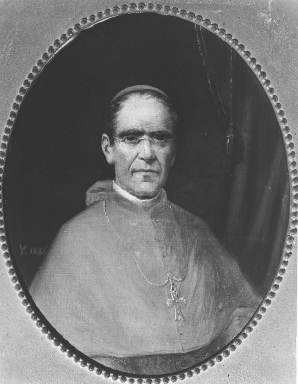 ritratto a mezza figura di prelato (dipinto) - ambito francese (sec. XIX)