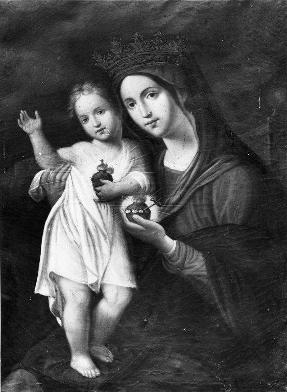 Madonna con Bambino (dipinto) - ambito romano (sec. XIX)